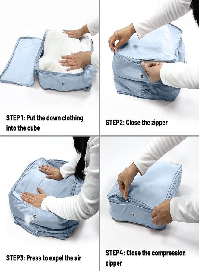 TOCINGO Compression Packing Cubes for Travel Expandable Storage Bag Luggage Packing Organizers Cub Luggage Suitcase Organizer Compressed Travel Clothes Bag (1) - Image 2