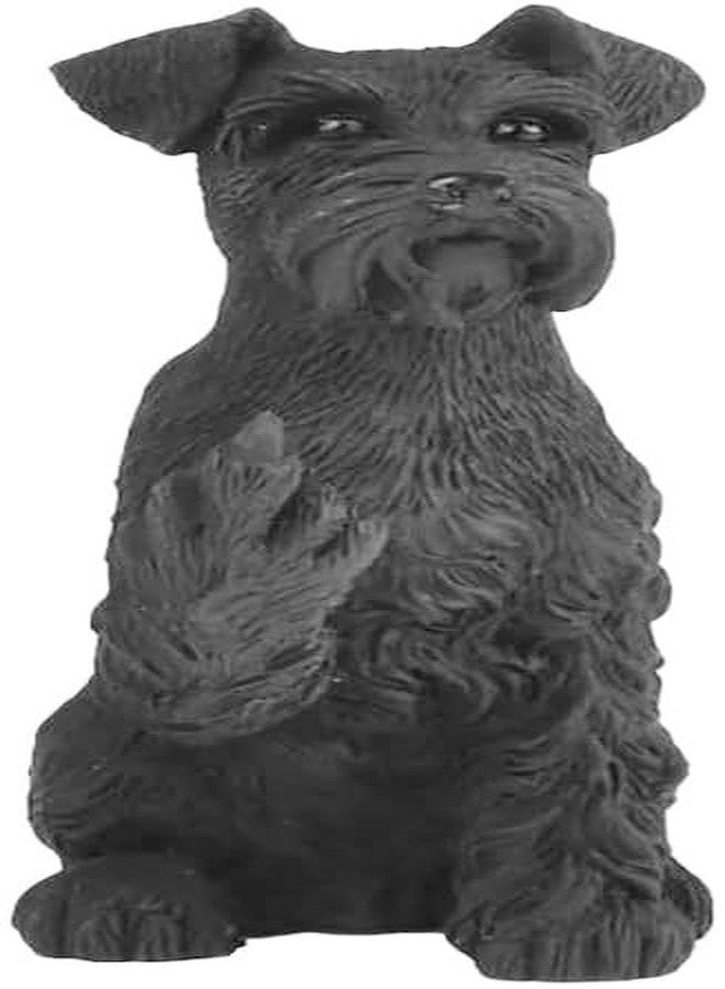 JFSM INC. Black Schnauzer Raising Middle Finger Figurine – Funny 3-Inch Resin Dog Statue, Holiday Stocking Stuffer – Pet Lover Gift, Desk or Home Office Decor - Image 5