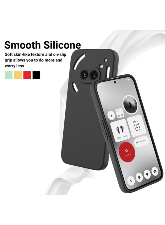 S-TOP Case For Nothing Phone 2a Pure Color Liquid Silicone Shockproof Phone Case - Image 3