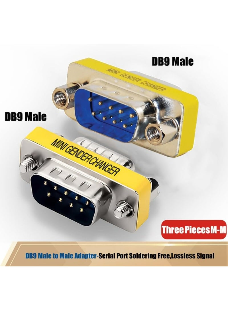 Warmstor 6-Pack 9Pin RS232 Serial Cable DB9 Male to Male/Female to Female Mini Gender Changer Adapter Coupler Connector - Image 3