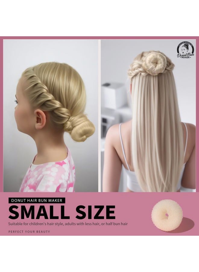 Teenitor مجموعة تشكيل كعكة الشعر مع حلقات دونات كبيرة جدًا، كبيرة، متوسطة، وصغيرة، 20 دبوس شعر بلون أشقر - Image 5