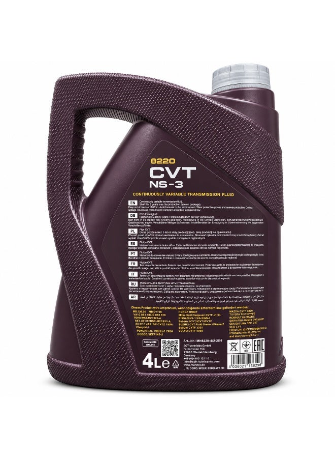 MANNOL CVT NS-3 8220 Continuously Variable Transmission Fluid, 4 Litres - Image 2
