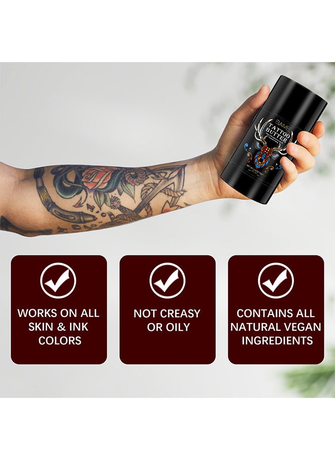 Elaimei - Tattoo Aftercare Butter Balm - Aftercare Tattoo Cream For Old And New Tattoo - Color Brightener And Enhancing Moisturizer - Natural Tattoo Care Balm Tattoo Cream 75G - Image 1