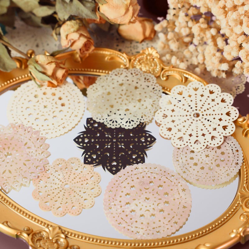 Bomichi 30 PCS Lace Paper for Scrapbooking DIY Crafts Wedding Decoration, Vintage Lace Decorative Paper for Journals Cards Albums Invitations Scrapbooking Embellishments - Image 3