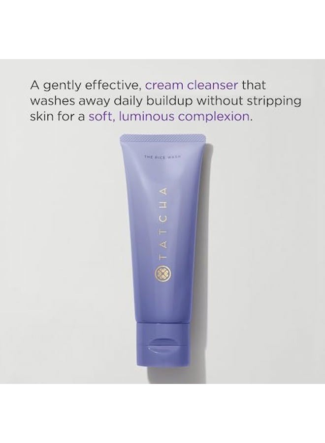 TATCHA تاتشا غسول الأرز - منظف كريمي ناعم (للبشرة العادية إلى الجافة) 120 مل/4 أونصة - Image 2