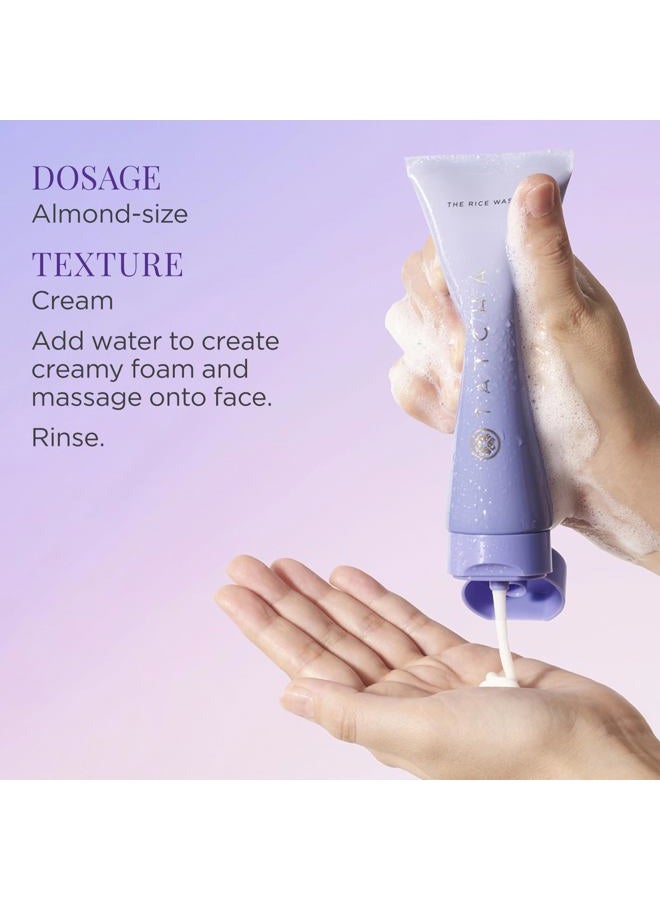 TATCHA تاتشا غسول الأرز - منظف كريمي ناعم (للبشرة العادية إلى الجافة) 120 مل/4 أونصة - Image 5