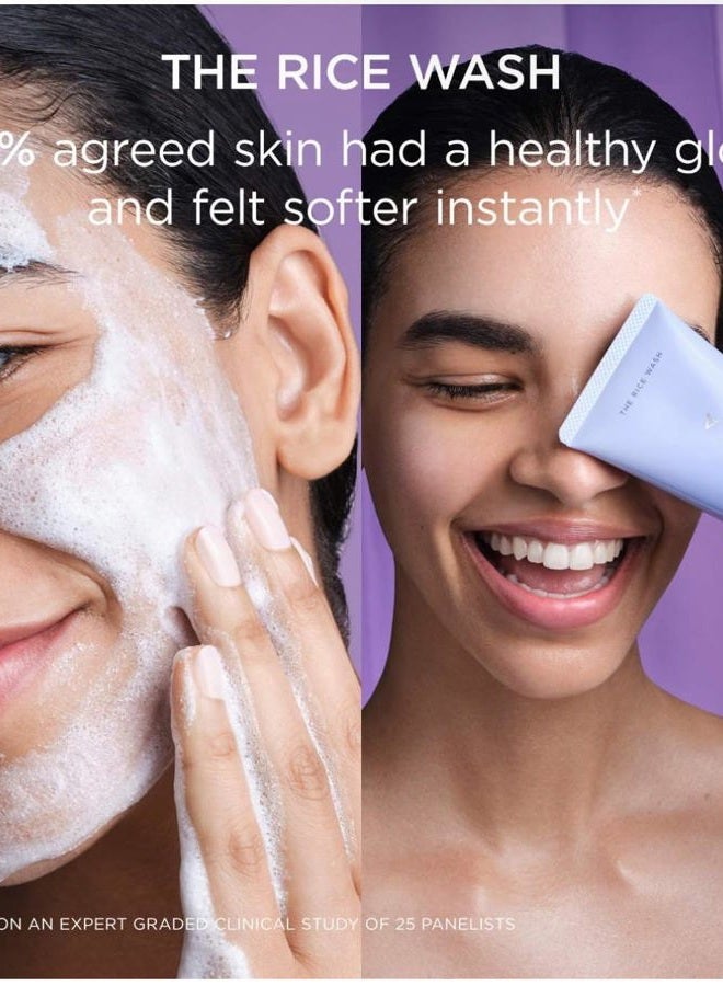 TATCHA تاتشا غسول الأرز - منظف كريمي ناعم (للبشرة العادية إلى الجافة) 120 مل/4 أونصة - Image 3
