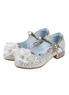 Generic Girls princess shoes new style children's crystal shoes fashionable princess shoes high heel children's shoes little girl performance shoes  - Image 1