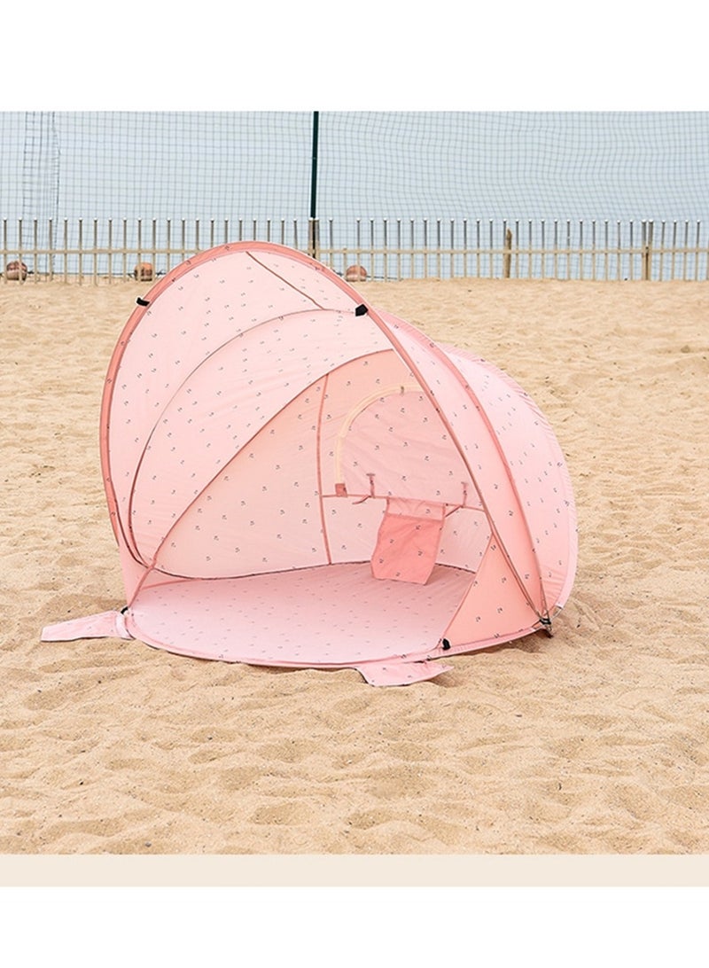 Children's outdoor picnic camping foldable sunscreen beach tent single-layer no-build game toss tent - Image 4