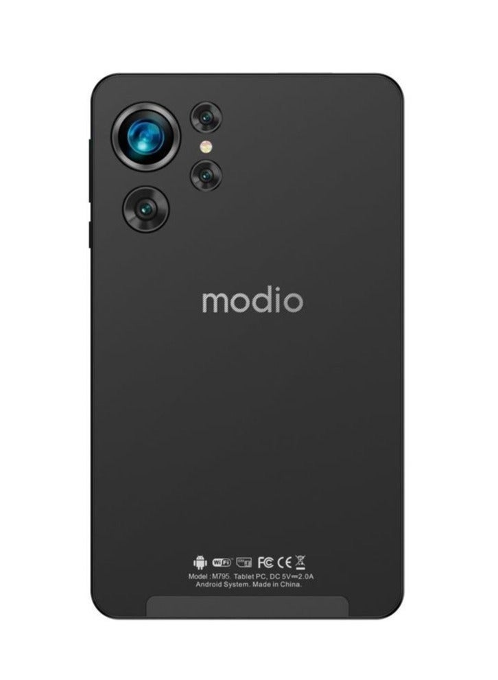 موديو كمبيوتر لوحي M795 بشاشة عالية الدقة مقاس 7 بوصات وذاكرة وصول عشوائي (RAM) سعة 6 جيجابايت وسعة تخزين 256 جيجابايت ويدعم تقنية 5G - الإصدار العالمي باللون الأسود - Image 2