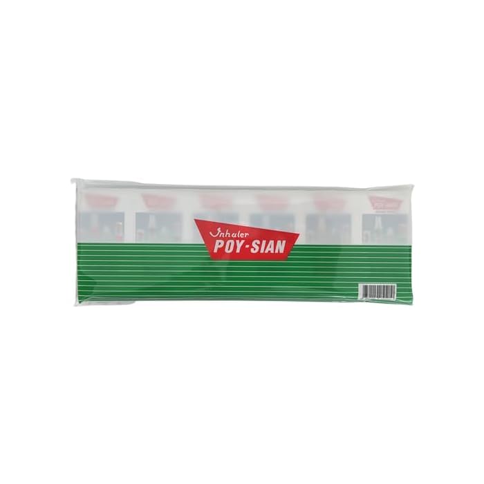 POY SIAN POY-SIAN Mark II Menthol Aromatherapy Nasal Inhaler, Natural Herbal Remedy with Cooling Essential Oils Poysian (Pack of 6) - Image 2