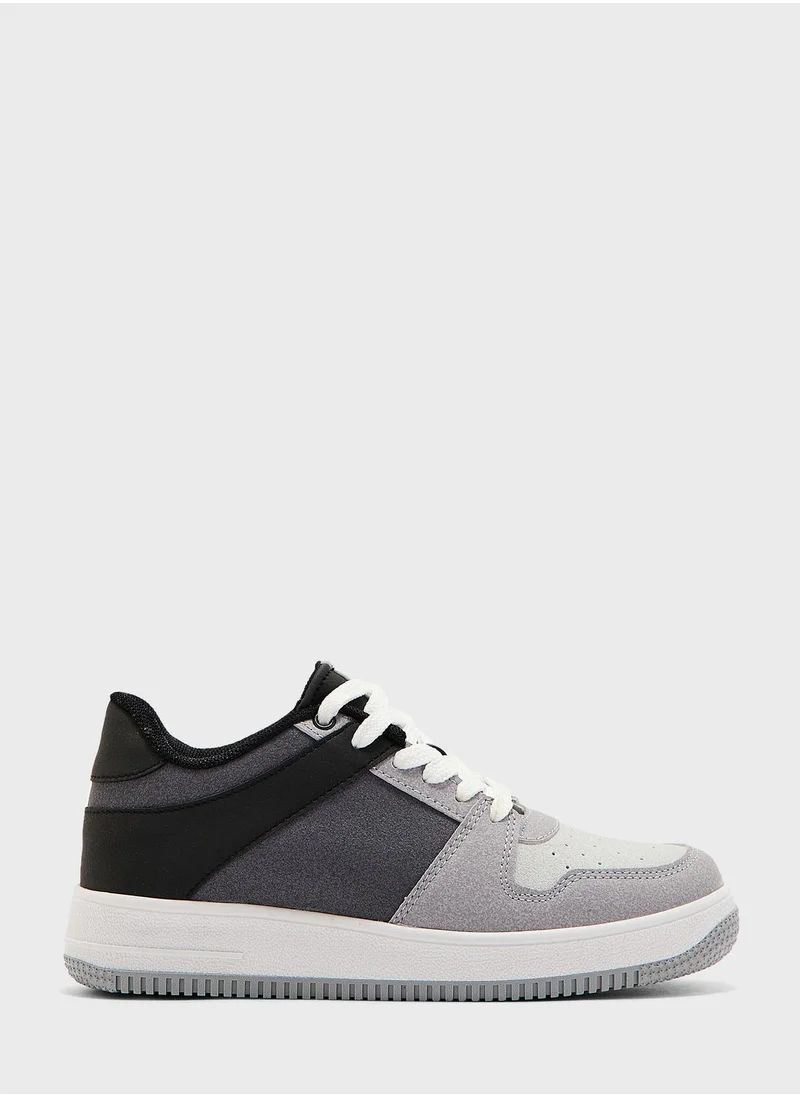 DeFacto Boy Lace-Up Leather Sneaker