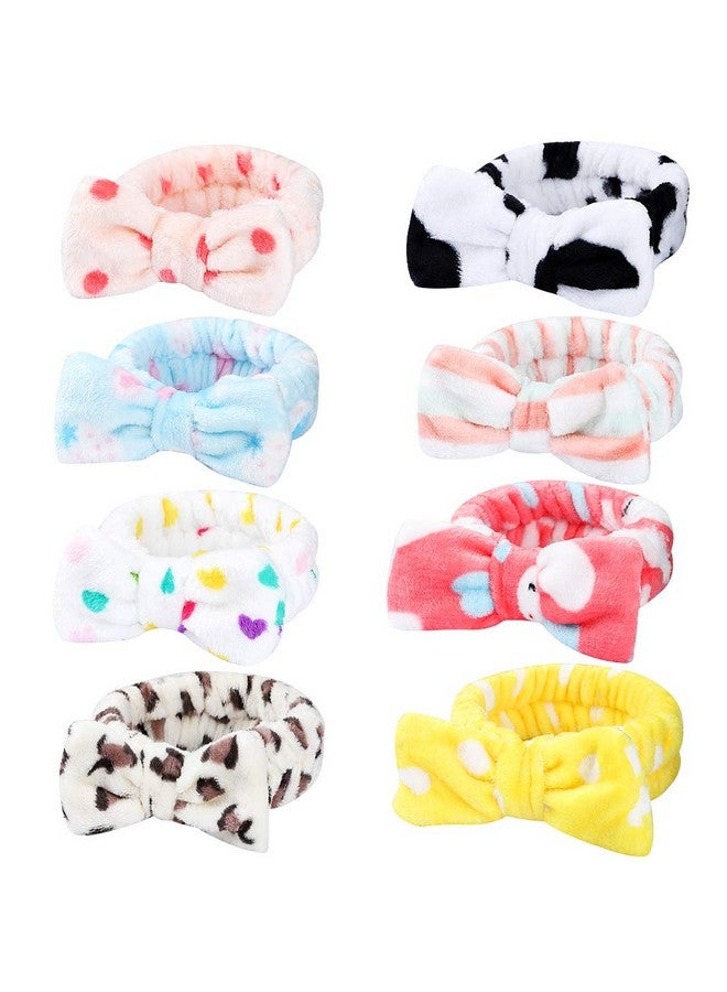 Hishexin 8 Pack Spa Headband Makeup Facial Shower Bath Yoga Sport Headband Headband For Washing Face Hair Wrap Sweat Headband Terry Cloth Headbands For Women Girls - Image 1