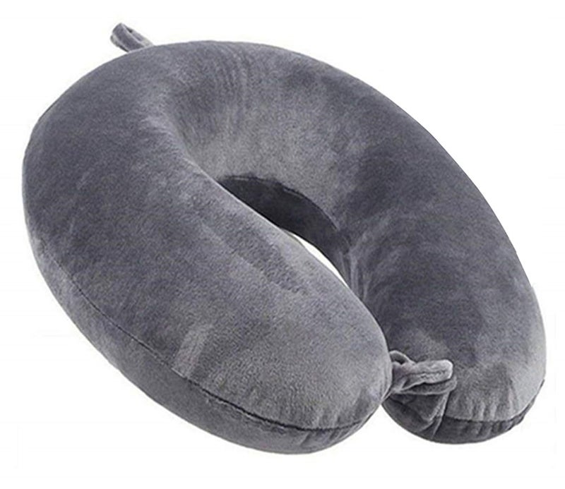 GDEOUP Travel Pillow - Memory Foam Neck Pillow Support Pillow,Luxury Compact & Lightweight Quick Pack for Camping,Sleeping Rest Cushion (Black) - Image 1