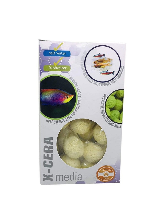 Generic Aquatic Remedies Natural Filter Media For Marine And Fresh Water Aquariums With Free Key Ring, 800Ml (X-Cera, Pack Of 2)  - Image 1