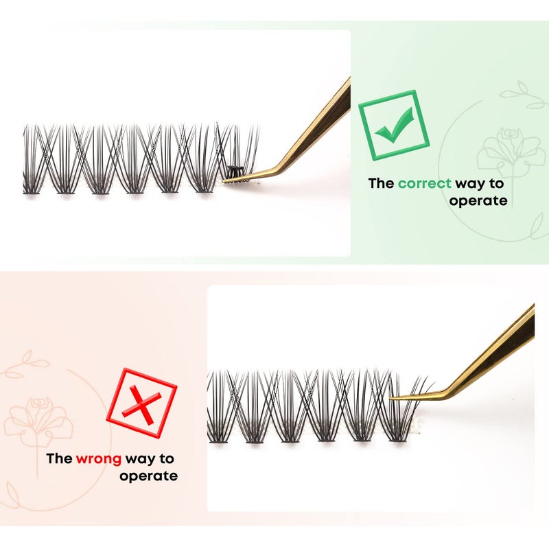 WONSIS Lash Clusters, Individual Lashes, 240 Pcs 20D Individual Lash Extensions, Volume Soft Lightweight Reusable DIY Eyelash Extensions, Thickness 0.07mm C Curl False Eyelashes 8/9/10/11/12mm - Image 3