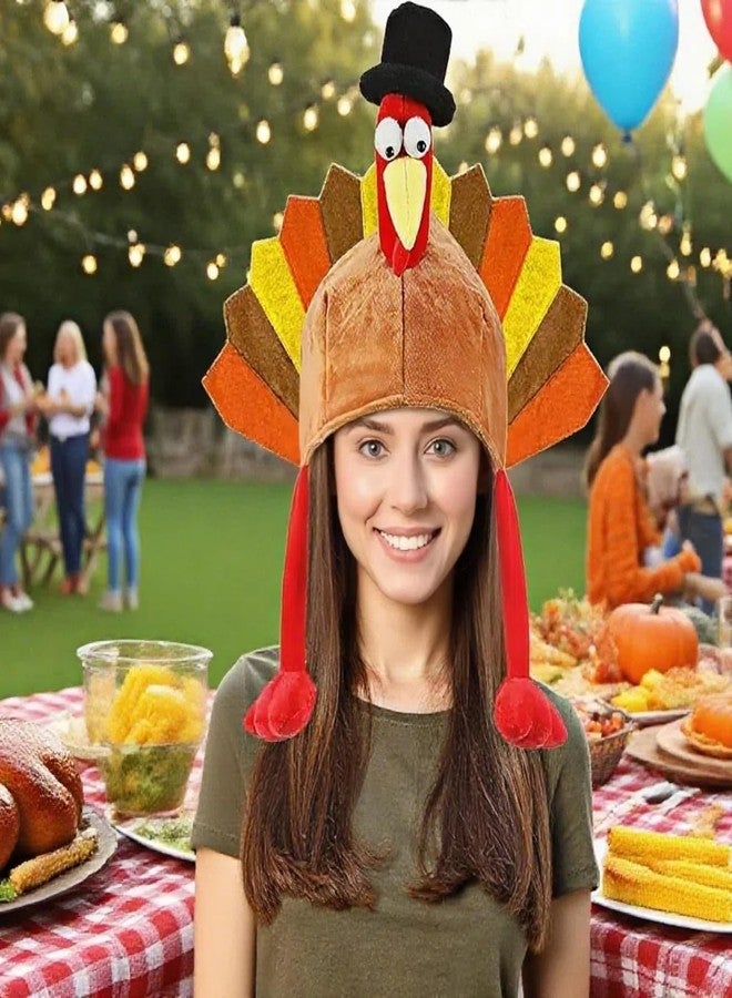 Asikkon Thanksgiving Turkey Hats Turkey Cap for Thanksgiving Night Event Dress-up Cosplay Costume Accessories - Image 2