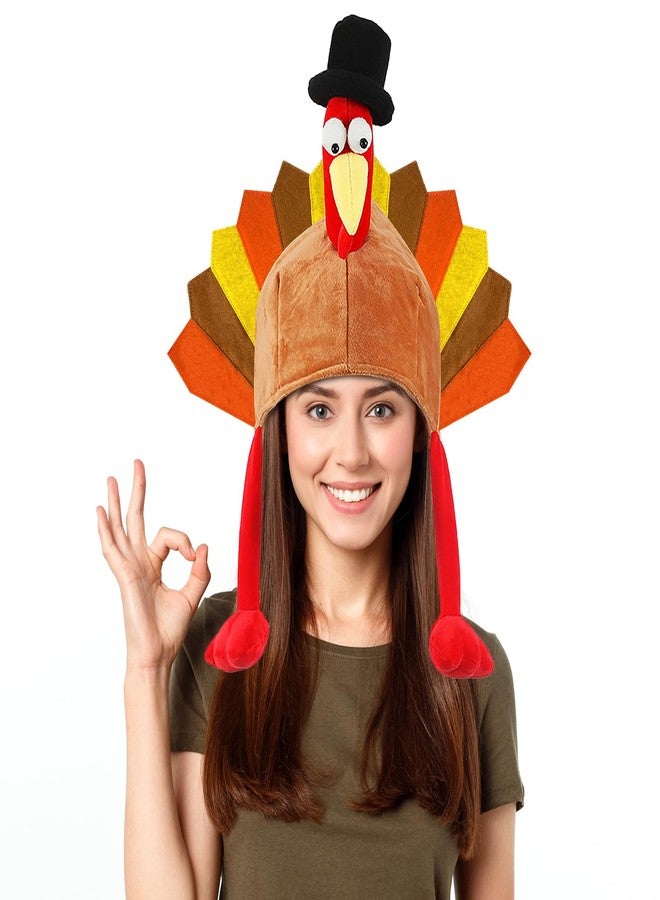 Asikkon Thanksgiving Turkey Hats Turkey Cap for Thanksgiving Night Event Dress-up Cosplay Costume Accessories - Image 1