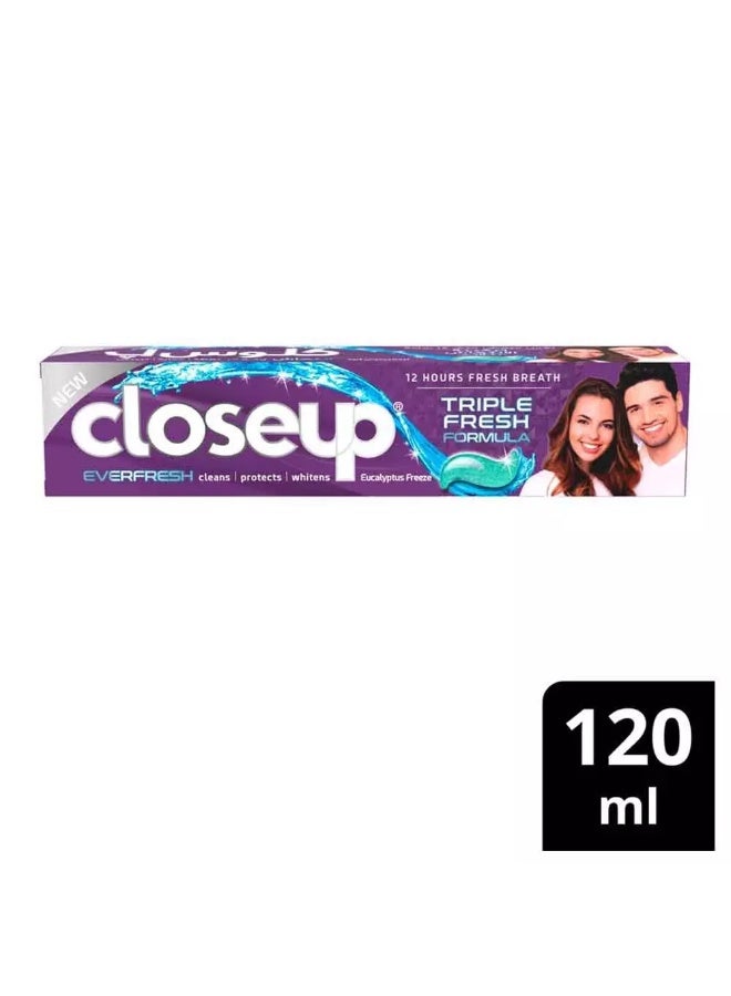 Closeup Everfresh Cleans Protects and Whitens Toothpaste 120ml, 12 Hours Fresh Breath Whitening Toothpaste - Image 3