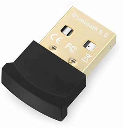 BLACKPOOL® USB Bluetooth 5.0 Adapter Transmitter Bluetooth Receiver Audio V5.0 Bluetooth Dongle Wireless USB Adapter for Computer PC Laptop