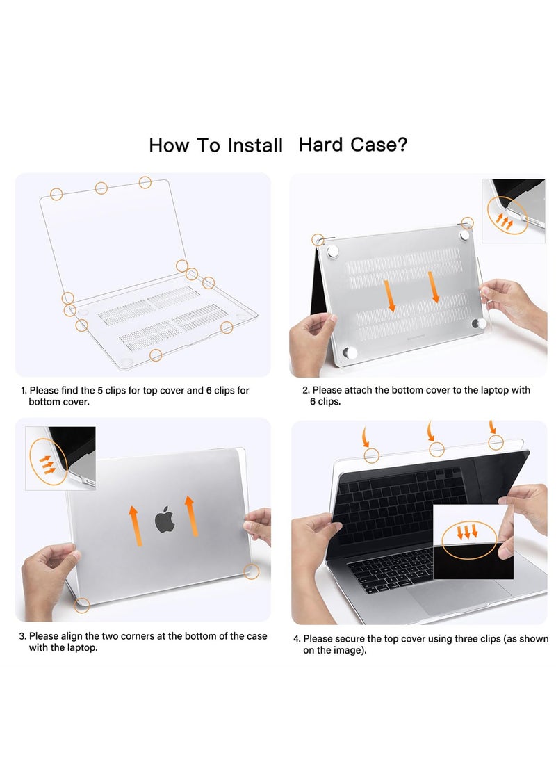 SYOSI - Protective Case for 2023 MacBook Air 15 inch, Model A2941 with M2 Chip, Durable Hard Shell Cover for a Perfect Fit and Showcase,Crystal Clear - Image 1