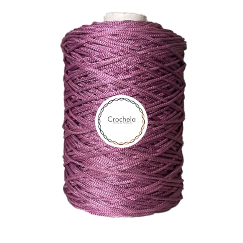 Crochela 2 MM Nylon Macrame Cord/Thread/Dori (Purse Thread) (200 Grams | 150 Meters) for Jewellery Making, Bags, Bracelet and Many Other DIY Crafts (Mauve) - Image 1