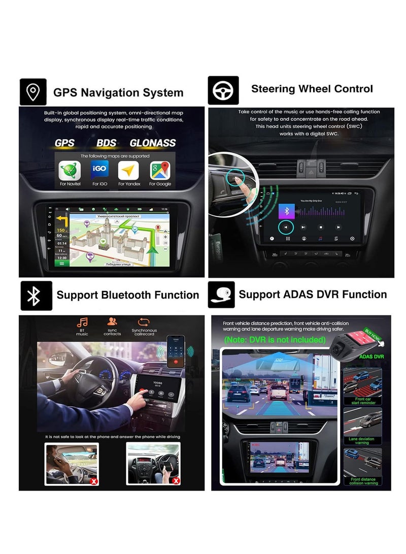 [4+64GB] Android 11 Car Stereo for Hyundai Tucson 2004-2009, 9" Touch Screen Multimedia Player with Bluetooth, GPS Navigation, WiFi, SWC, Mirror Link, Carplay, and DAB. - Image 4