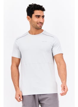 Nordland Men Sportswear Fit Short Sleeves Training T-Shirt, Light Grey  - Image 1