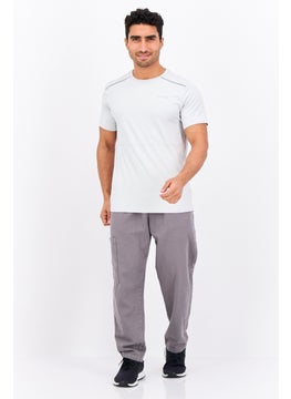 Nordland Men Sportswear Fit Short Sleeves Training T-Shirt, Light Grey  - Image 4