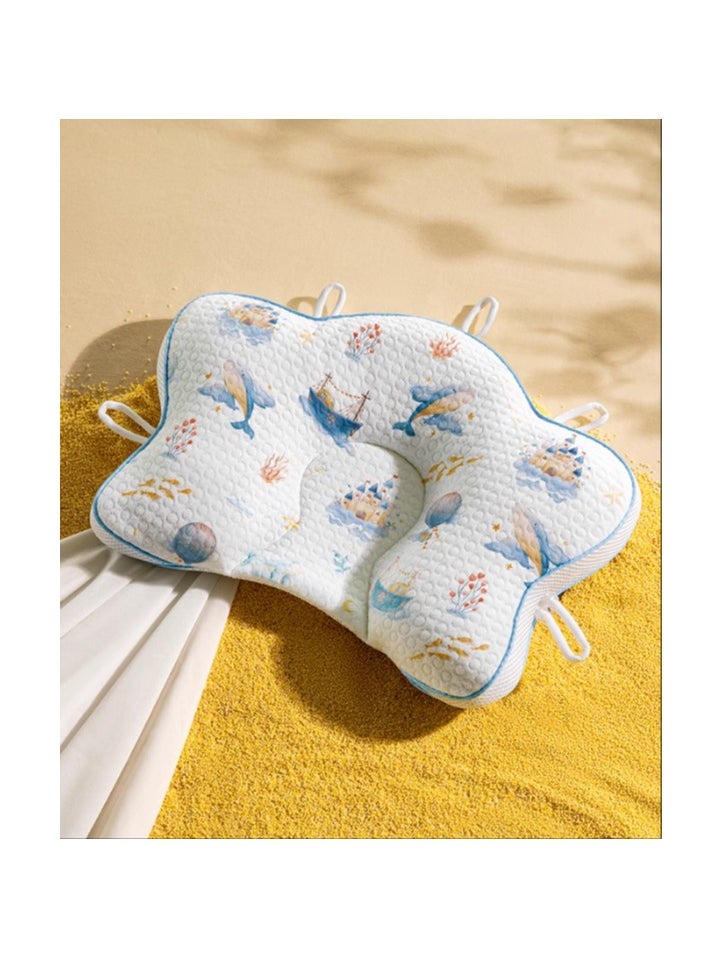 Moore Rabbit 7A Antibacterial Maternal and Child Grade Shaped Pillow Round Head Shaped Pillow for Babies and Infants  - Image 2