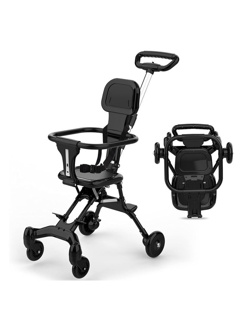 بيوينتي عربة أطفال جيبعربة سيارات قابلة للتحويل 2-في-1 - عربة سيارات خفيفة الوزن ذات طي يد واحدة مع غطاء قابل للتعديل وإطار مقاوم للصدمات ، جميع التضاريس تدور 360 درجة أمام / قفل عجلة ، متوافقة مع الطائرة العلوية وجذع السيارة ، للأطفال الصغار - Image 1