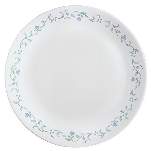 Corelle Vitrelle Glass 12-Piece Country Cottage Chip and Break Resistant Dinner Set, Green/Blue - 3029B - Image 4