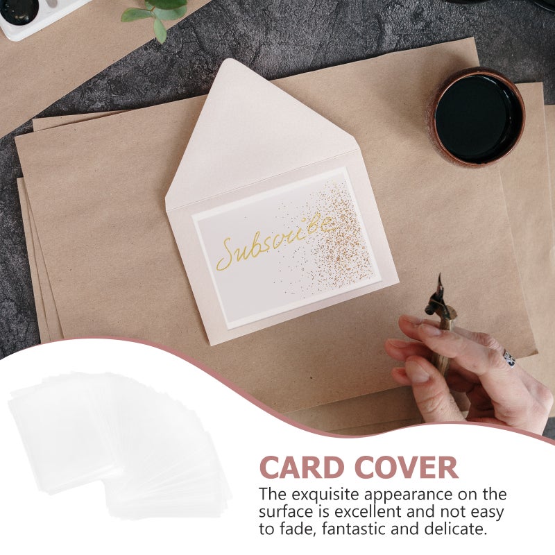 200 pcs Flash Card Sleeves Card Protective Sleeves Baseball Card Storage Holders - Image 5