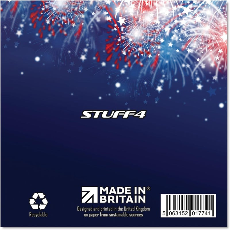 Stuff4 Fourth of July Cards for Men Women  4th of July  Independence Day Card for Mom Dad Papa Pops Brother Sister Son Daughter Grandma Grandpa 57 x 57 Inch 4th of July Greeting Cards - Image 2