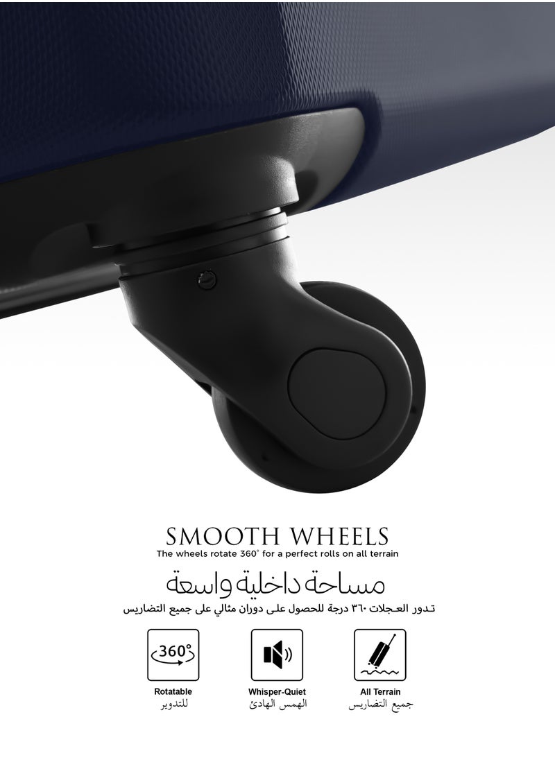 PARAJOHN - Neo ABS Hardside Spinner Luggage Trolley Set Navy - Image 1