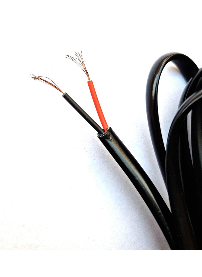 HI PLASST PINS N PLUGS HIPLASST 2 Pin Electrical Extension Wire Power AC Cord for Small Electric Appliances Fan Radio Emergency Light DC Motors Mobile Charger Extension Printer Computer Decorative Light etc  - Image 5