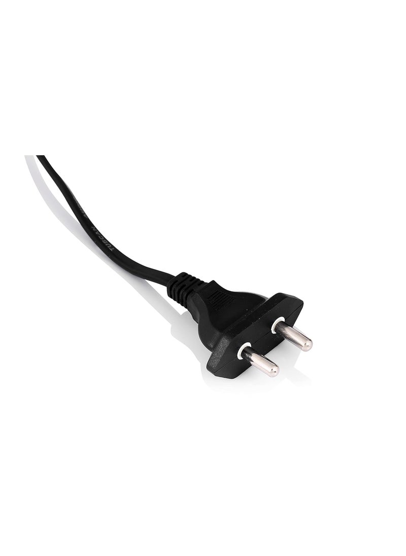 HI PLASST PINS N PLUGS HIPLASST 2 Pin Electrical Extension Wire Power AC Cord for Small Electric Appliances Fan Radio Emergency Light DC Motors Mobile Charger Extension Printer Computer Decorative Light etc  - Image 3