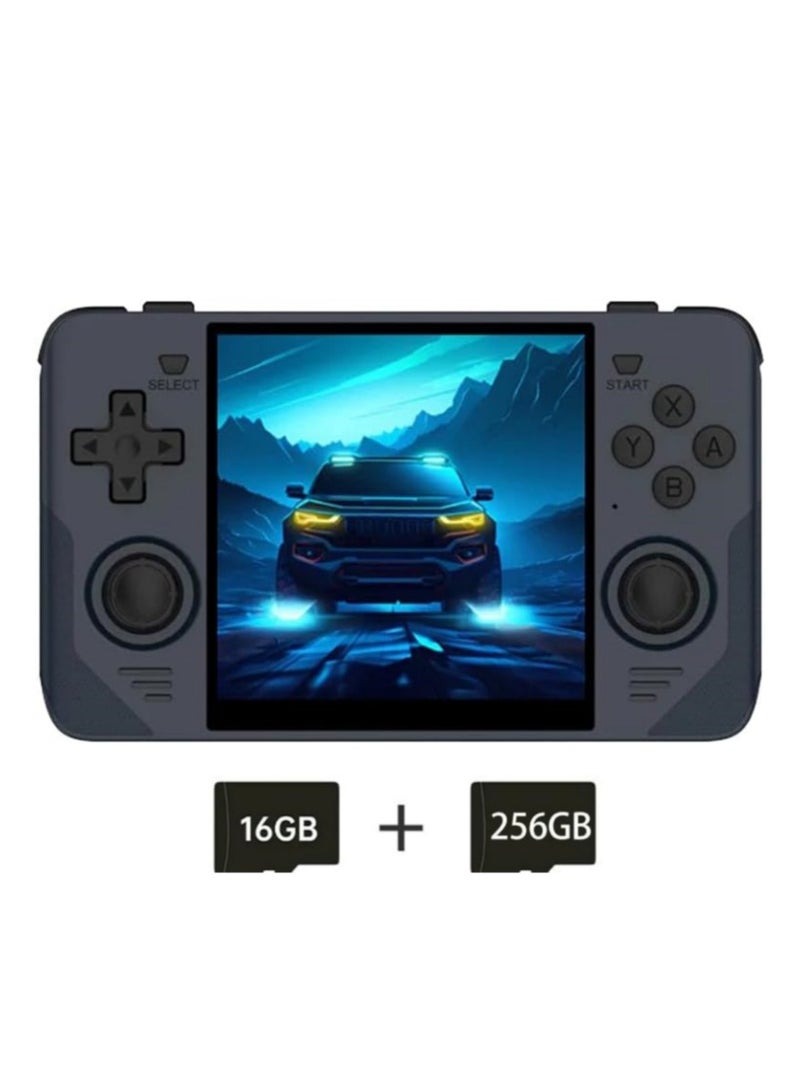 باوكيدي وحدة تحكم ألعاب محمولة RGB30 مقاس 4.0 بوصة وحدات تحكم ألعاب Pro Retro نظام ألعاب فيديو كلاسيكي مدمج ببطارية قابلة لإعادة الشحن (أزرق، 256 جيجا بايت) - Image 1
