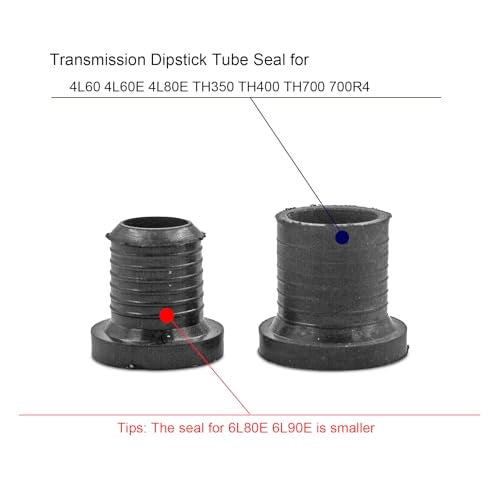Suspenix 1pcs Transmission Dipstick Tube Seal, Trans Dip Stick Tube Grommet for 4L60 4L60E 4L80E TH350 TH400 TH700 700R4 Automatic Transmissions, Universal Fit - Image 4