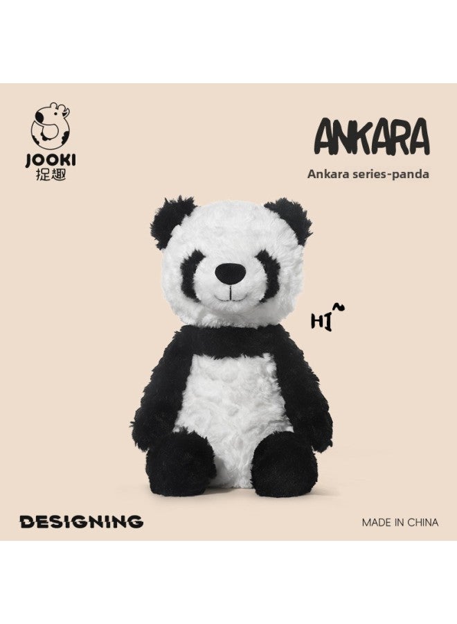 Ankara Panda Plush Toy Cute Doll Pacifying Doll Birthday Gift Doll Sleeping Pillow Women-Color:Catch Fun Ankara-Panda-Bundle Pocket-Height:Sitting Height 28cm