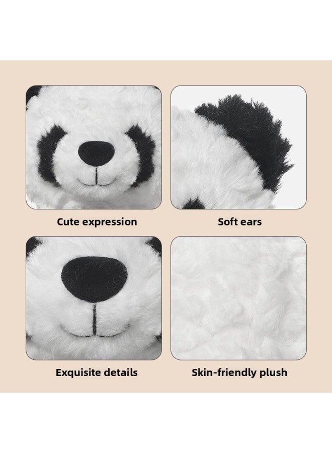 Ankara Panda Plush Toy Cute Doll Pacifying Doll Birthday Gift Doll Sleeping Pillow Women-Color:Catch Fun Ankara-Panda-Bundle Pocket-Height:Sitting Height 28cm