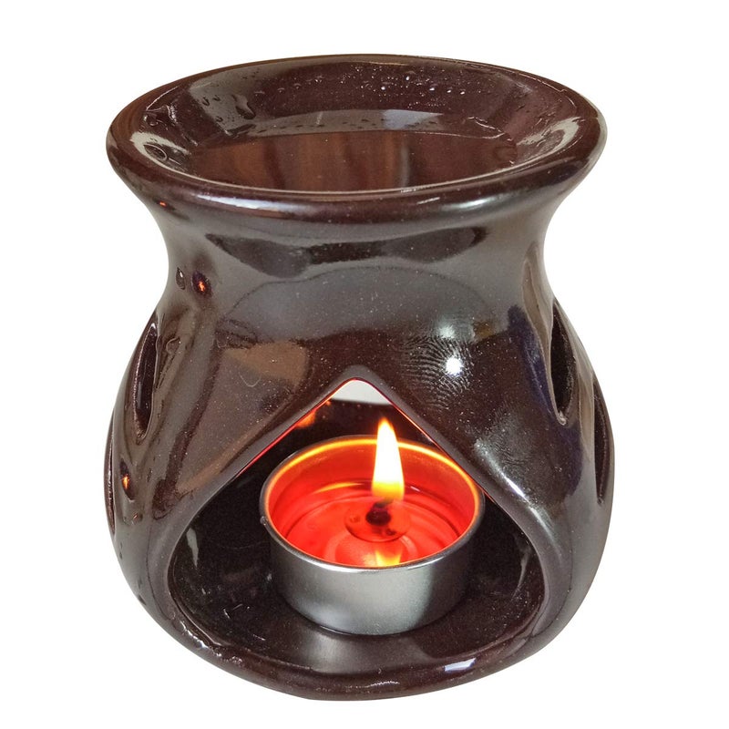 Aatiutik Aatiutik Ceramic Aroma Diffuser Oil Burner Home Fragrance with Sandalwod lemongrasss Aroma Oil 2 Tlight Free for Home Office Hotel Spa - Image 3