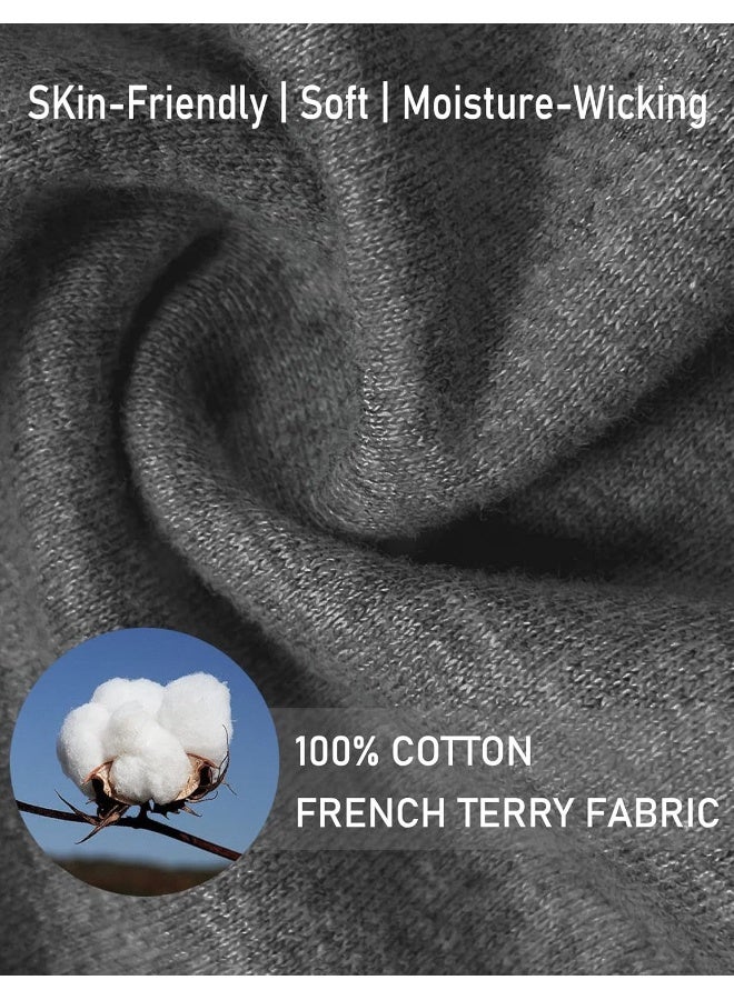 Safort 28" 31" 34" Inseam Regular Tall 100% Cotton Sweatpants Joggers 3 Pockets - Image 3