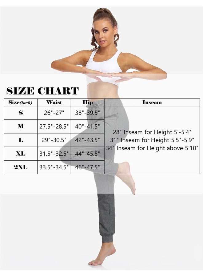 Safort 28" 31" 34" Inseam Regular Tall 100% Cotton Sweatpants Joggers 3 Pockets - Image 4