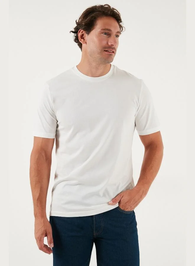 Buratti Cotton Regular Fit Crew Neck T Shirt Men's T SHIRT 59020204