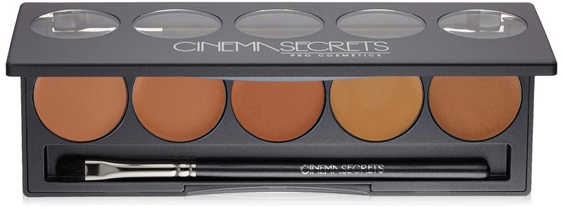 Cinema Secrets Ultimate Corrector 5-in-1 Palette No. 2 - Cream Concealer for Dark Circles, Blemishes & Scars - Color Correct, Contour & Highlight with Buildable Full Coverage - Image 1