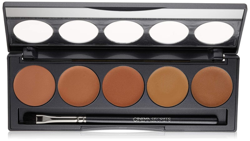 Cinema Secrets Ultimate Corrector 5-in-1 Palette No. 2 - Cream Concealer for Dark Circles, Blemishes & Scars - Color Correct, Contour & Highlight with Buildable Full Coverage - Image 2