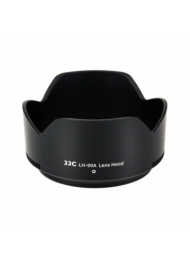 JJC LH-90A Petal Style Bayonet Lens Hood For Nikon NIKKOR Z DX 50-250mm f/4.5-6.3 VR Lens On Nikon Z50 Replaces Nikon HB-90A Lens Shade - Image 1