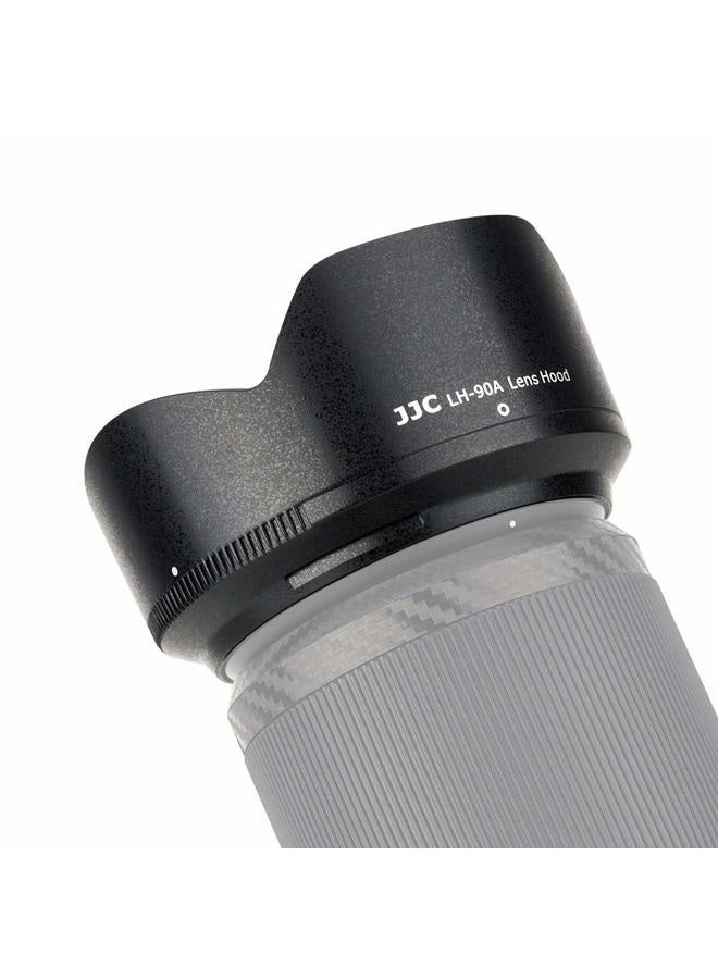 JJC LH-90A Petal Style Bayonet Lens Hood For Nikon NIKKOR Z DX 50-250mm f/4.5-6.3 VR Lens On Nikon Z50 Replaces Nikon HB-90A Lens Shade - Image 4