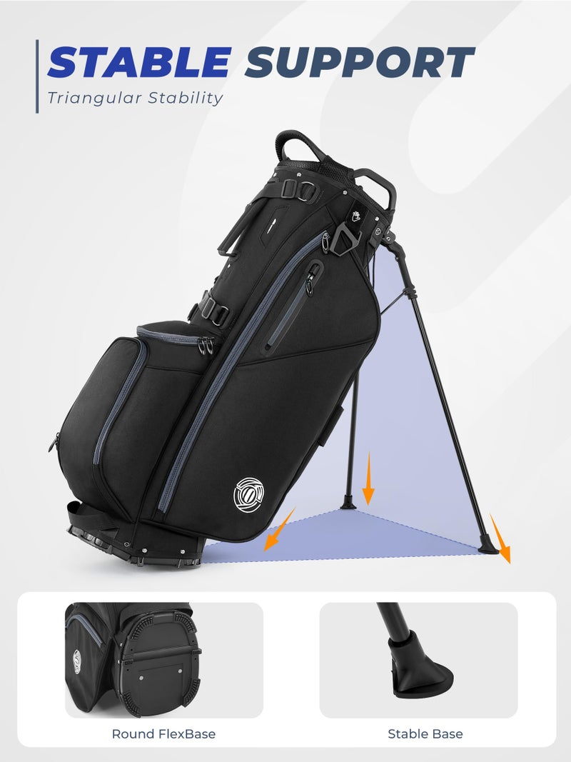 Sturdum 7 Way Golf Stand Bag, Lightweight Golf Bags for Men Women with Full-Length Dividers, Ergonomic Design, Weather-Resistant, Multi Pockets - Image 5